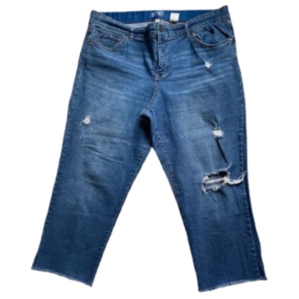 Women’s Terra & Sky Boyfriend Cropped Jeans